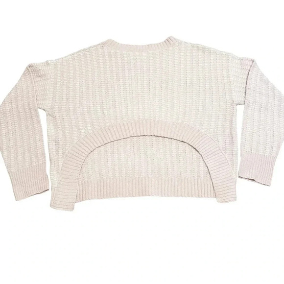 Le Lis• PINK + WHITE OPEN BACK SWEATER size small - Picture 5 of 15